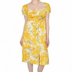 Diane Von Furstenberg Cotton Sundress | Yellow DVF Dress | Size 4